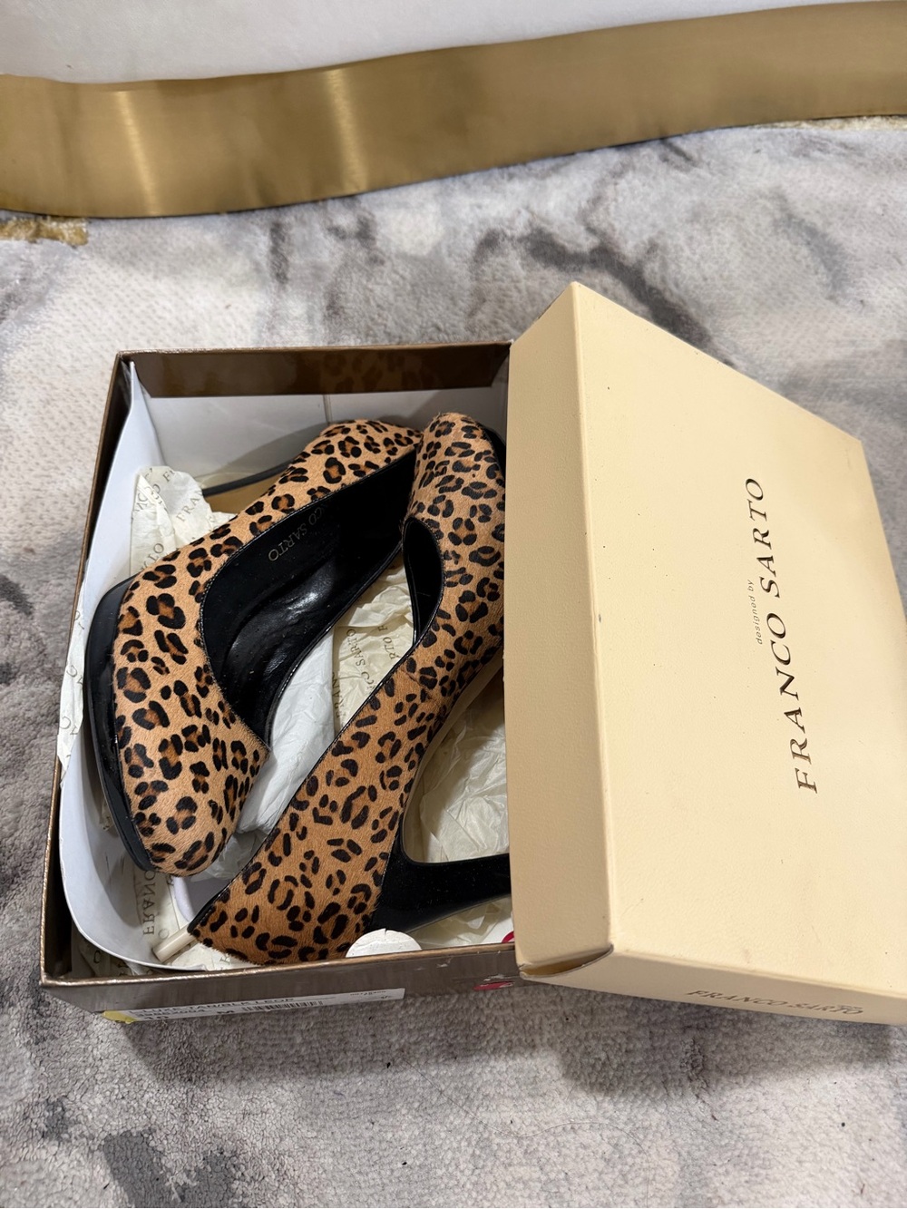 Franco Sarto women’s cheetah print heels size 11